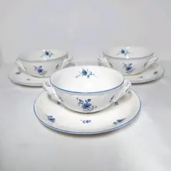 ノリタケ　クラフトーン　スープカップ　ソーサー　3客