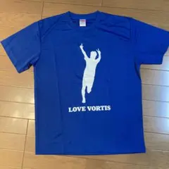 LOVE VORTIS サッカーTシャツ 青