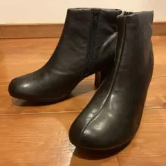 オブリーク アンクルブーツ ジッパー付 LL 黒 未使用