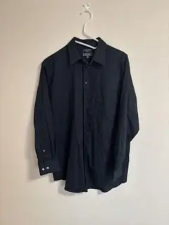 USED DOCKERS ドッカーズ ブロードシャツ ブラック Lサイズ
