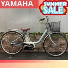 【5】電動自転車 YAMAHA ヤマハ PAS 水色 26インチのサムネイル