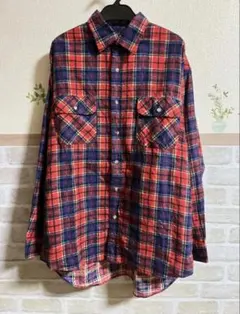 古着　ヴィンテージ TOM SHORT ネルシャツ　90s