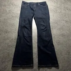 【濃紺】00s archive M flared denim Y2K ロング丈