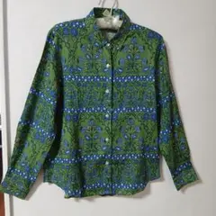 良品 サエラ 総柄 シャツ