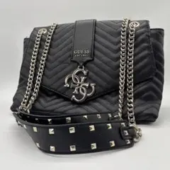 GUESS ゲス　キルティング　ショルダーバッグ　ブラック