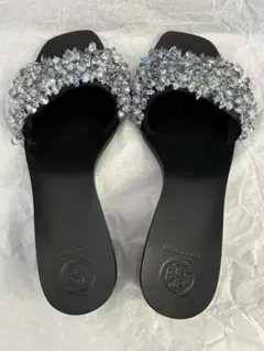 超美品】Tory Burch フラットシューズ メタルロゴ ジャカード 9 - メルカリ