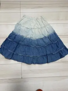 フリル付きグラデーションスカート 110