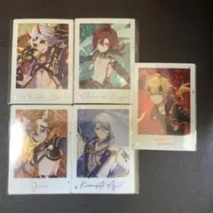 原神　チェキ風フォトカード　荒瀧一斗 鹿野院平蔵 トーマ ゴロー 神里綾人