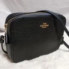 COACH コーチ ショルダーバッグ カメラバッグ レザー ブラック 87734のサムネイル