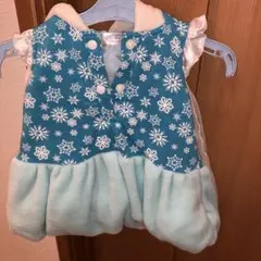 アナ雪　エルサ　なりきりドレス　80サイズ