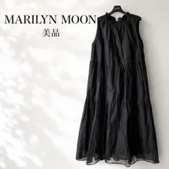 美品✨25SS MARILYN MOON シアーラッフルピンタックブラウス 黒 - メルカリ