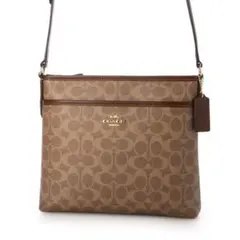 COACH シグネチャー ショルダーバッグ ブラウン