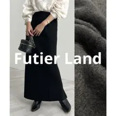 Futier Land（フューティアランド） 裏起毛ニットロングスカートのサムネイル