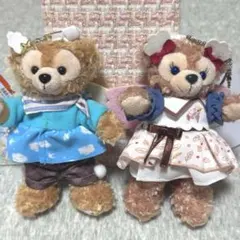 ディズニーシー ダッフィー シェリーメイ ぬいぐるみバッジ 2個セット