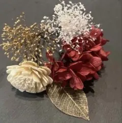 和装　ヘッドパーツ　ドライフラワー　髪飾り　成人式　卒業式　発表会　結婚式　小物