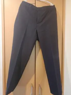 無印良品　ストレッチサッカーイージーテーパードパンツ　婦人　XL　黒