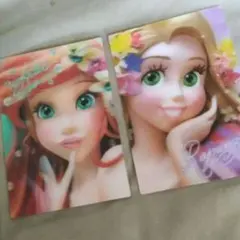 アリエル・ラプンツェル　 3D立体ポストカード