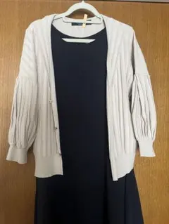 ブラーミン　ベージュカーディガン