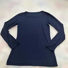 UNIQLO HEATTECH 長袖 カットソー ブラック S