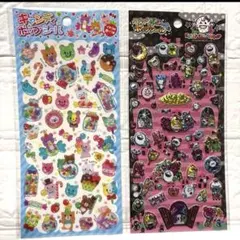 キャンディポップシール キラキラぷにっちょポップシール 2種セットぷくぷくシール