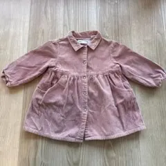ZARA BABY コーデュロイワンピース ピンク 86cm