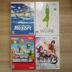 Wiiゲーム4本セット（Wii Sports Resort等）