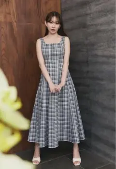 herlipto French Chic Gingham Dress Mサイズ - メルカリ