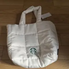 スターバックス キルティングトートバッグ ホワイト