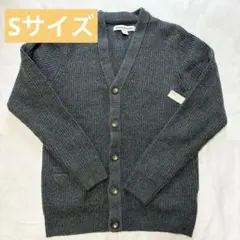 カーディガン グレー Sサイズ メンズ 上着 可愛い おしゃれ ニット 長袖