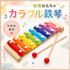 カラフル木琴 鉄琴 楽器 モンテッソーリ おもちゃ 教育 知育玩具 ギフト
