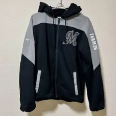 千葉ロッテマリーンズ パーカー ミズノ Mサイズ ファンクラブ 限定 黒 グレー