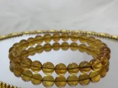 7㎝メキシコ産ブルーアンバーのパワーストーンブレスレット内径15.5㎝