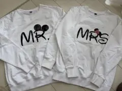ディズニー　MR. & MRS. スウェット　ペア　ペアルック