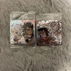 ひ*り様 ワンピース 大海賊シール ウエハース ヤマト&モモの助 ロジャー&おで