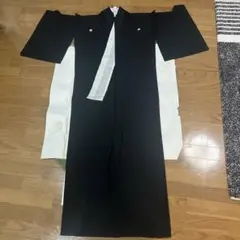 冬用 喪服セット 正絹 袷 しつけ糸付き 長襦袢付 5つ紋 五三桐 Mサイズ