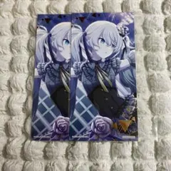 プロセカ アニメイト特典 箔押しイラストカード 初音ミク