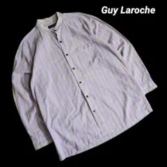 Guy Laroche バンドカラー・ストライプ長袖シャツ 69308のサムネイル