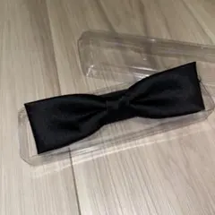 シルク100% 黒　蝶ネクタイ　結婚式・パーティー