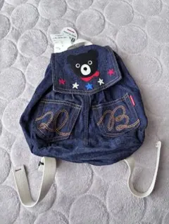 新品☆ミキハウス☆デニムリュック