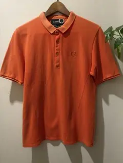 【希少】RAF SIMONS × FRED PERRYポロシャツオレンジ/コラボ