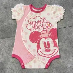 ミニーマウスロンパース ピンク　80