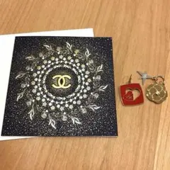 シャネル　チャーム　カメリア　バレンタイン　メッセージカードセット