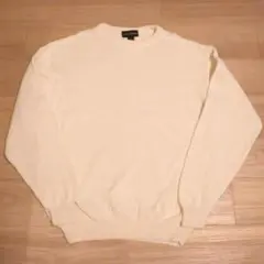 古着　croft&barrow 前V コットンニット