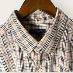 美品！BURBERRY LONDON /ノバチェック/半袖シャツ /Lのサムネイル