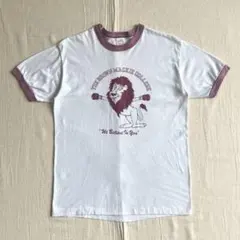 ～80s USA製 sportswear リンガーT カレッジ ボクサーライオンのサムネイル