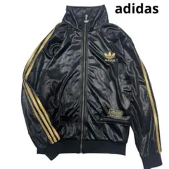adidas CHILE62 トラックジャケット ブラック ゴールドのサムネイル