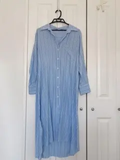 ZARA ザラ　ロングシャツ　シャツワンピース