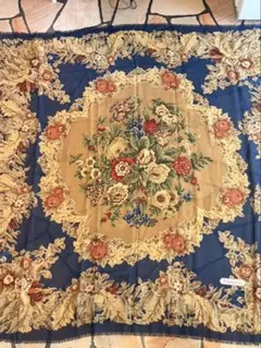 45rpmカディシルクの大判スカーフ ブルー - メルカリ