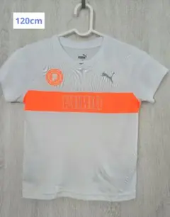 PUMA ホワイトオレンジ Tシャツ 120cm