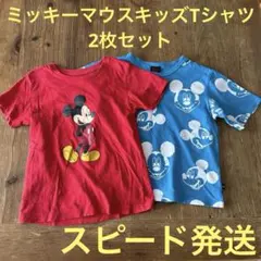 ミッキーマウスキッズTシャツ2枚セット